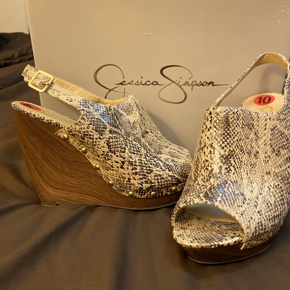 Jessica Simpson Snake Skin Wedge